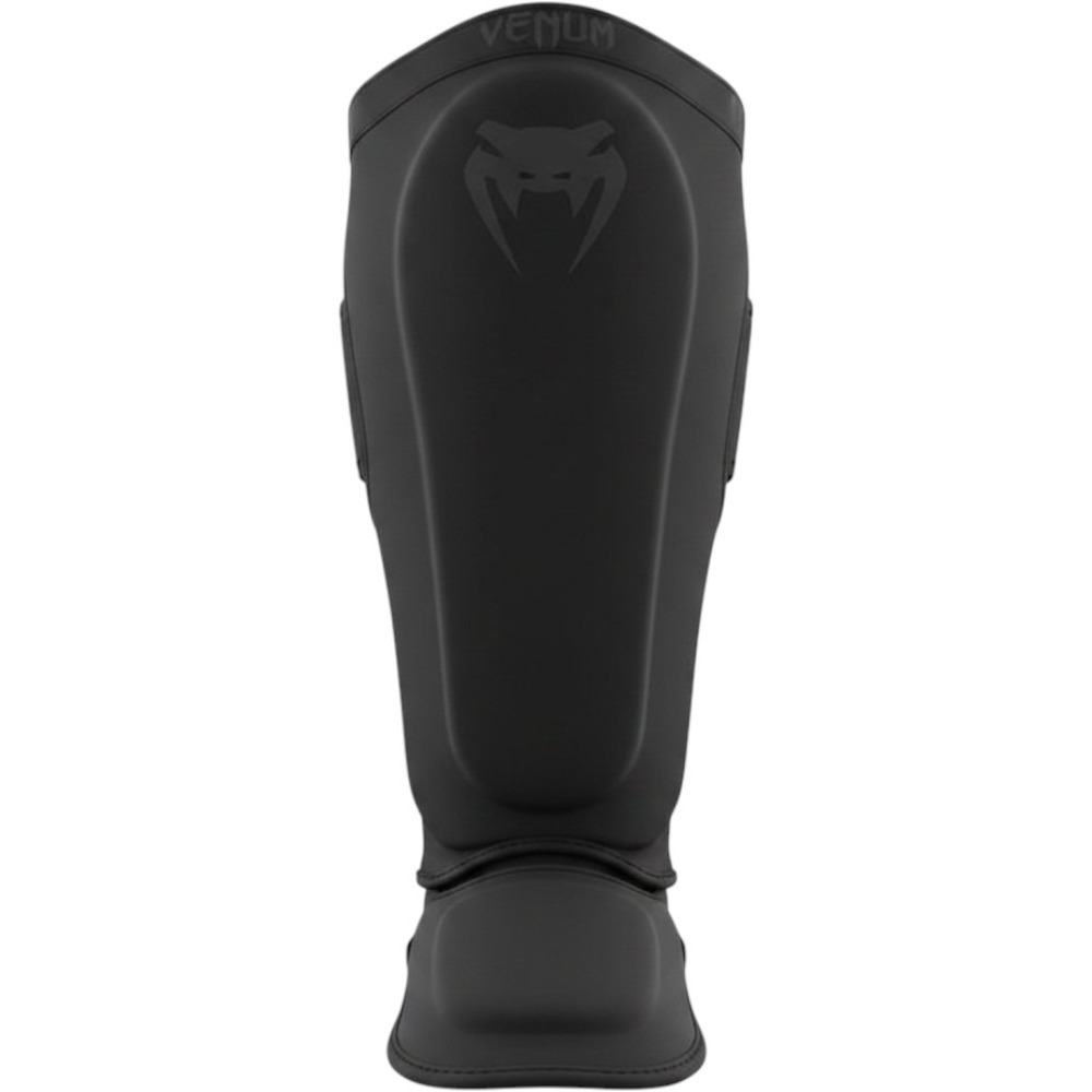 Venum Kontact Premium Slip-On Shin Only Guards - Black/Black Size LARGE TALL